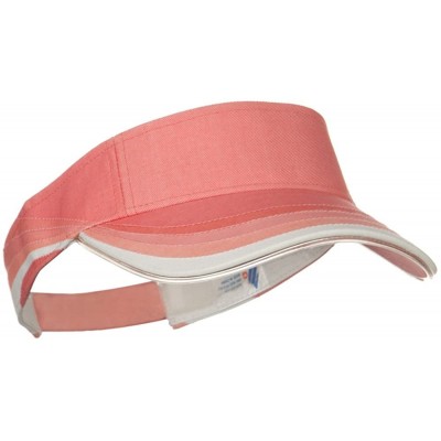 Visors 3 Panel Wave Cotton Piping Visor - Pink W40S47C - CV1108HQAHN $18.31