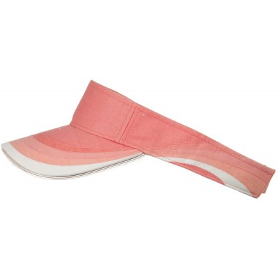 Visors 3 Panel Wave Cotton Piping Visor - Pink W40S47C - CV1108HQAHN $18.31