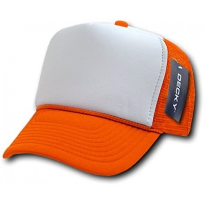 Baseball Caps Men's Trucker - Orange - C61199QF1ED $7.78