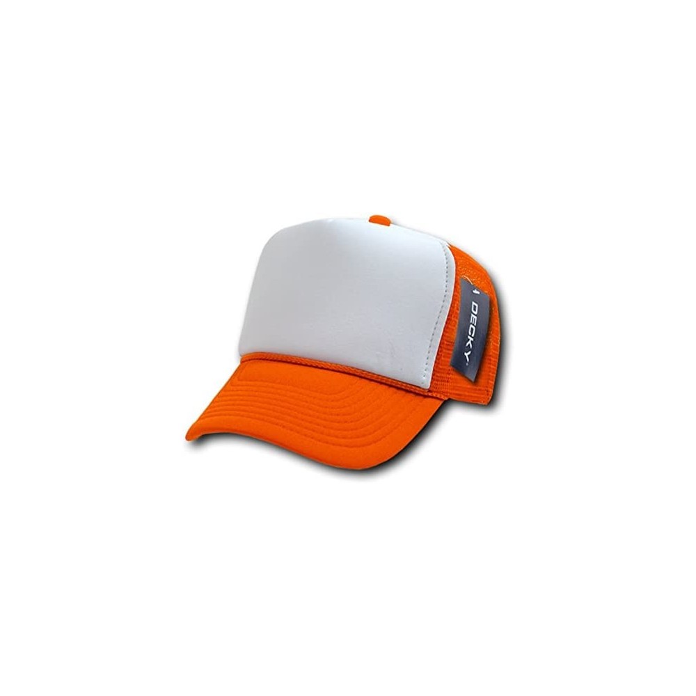 Baseball Caps Men's Trucker - Orange - C61199QF1ED $7.78