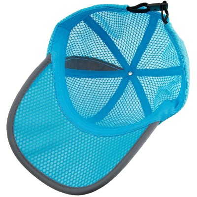 Baseball Caps Sport Sun Hat- Adjustable Baseball Cap Dry Quick Weightlight Mesh Hats - 026-blue - CZ182WH3R4W $7.74