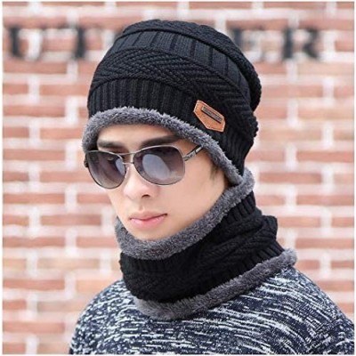 Skullies & Beanies Winter Beanie Balaclava Warmer Fleece - Black - CF18YN2MQ0O $8.09