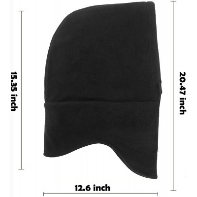 Balaclavas Balaclava Ski Mask Cold Weather Face Mask Neck Warmer Fleece Hood Winter Hats (ArmyGreen) - CX18I3TGY3H $8.30