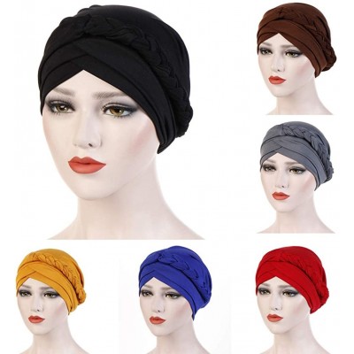 Skullies & Beanies Elastic Muslim Ruffle Cancer Viviplus - Gray - CI18YH5W8Z6 $10.19