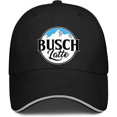 Baseball Caps Dad Busch-Light-Busch-Latte-Beer- Strapback Hat Fashion mesh Caps - Black - CV1945OYYKQ $16.35