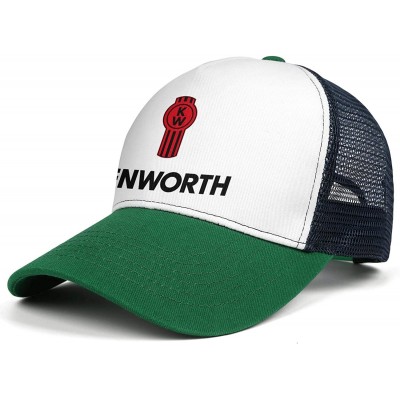 Baseball Caps W900-Trucks Baseball Cap for Men Novel Adjustable Mesh Hat Dad Strapback Hats - Green-1 - CN18AH0R7O6 $19.71