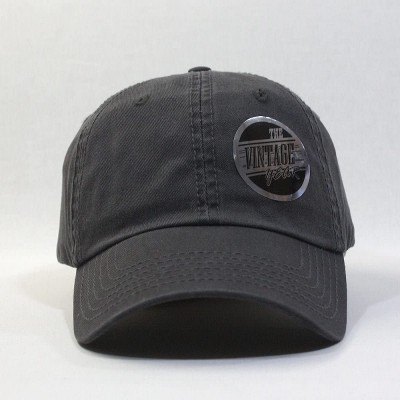 Baseball Caps Classic Washed Cotton Twill Low Profile Adjustable Baseball Cap - Charcoal Gray - CF128GCV5KT $13.70