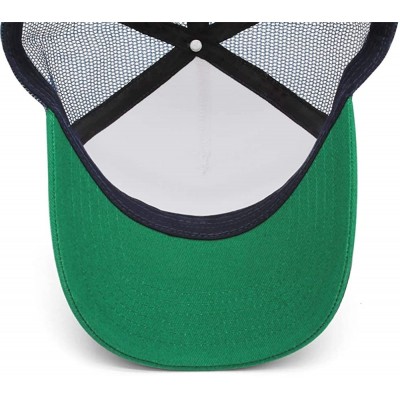 Baseball Caps Unisex Man's Baseball Cap Adjustable Mesh Caps Trucker Dad Hats Snapback Hat - Green - CO18A2Z0UTX $13.73