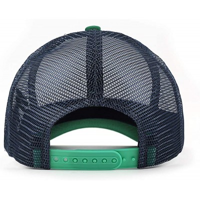 Baseball Caps Unisex Man's Baseball Cap Adjustable Mesh Caps Trucker Dad Hats Snapback Hat - Green - CO18A2Z0UTX $13.73