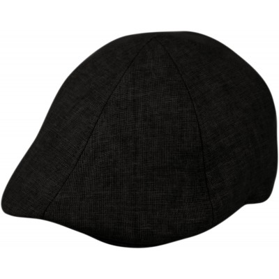 Newsboy Caps Men's Cool Summer Duckbill Ivy Cap- Newsboy Pub Irish Hat- Golf Cap - Black - CP18GX8KRX4 $11.73