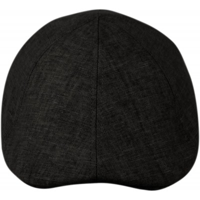 Newsboy Caps Men's Cool Summer Duckbill Ivy Cap- Newsboy Pub Irish Hat- Golf Cap - Black - CP18GX8KRX4 $11.73