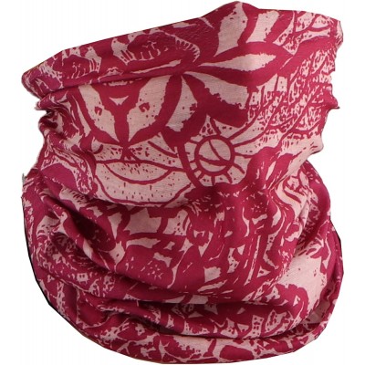 Balaclavas Seamless Face Mask Bandanas for Dust- Outdoors- Festivals- Sports - Hot Pink - CV1996EE7IO $14.82