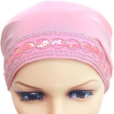 Skullies & Beanies Tube Hijab Under Scarf Fashion Chemo Caps - Black - CL18QHS3QY7 $9.12