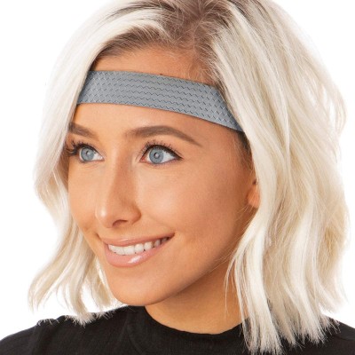 Headbands Women's Adjustable Non Slip Geo Sport Headband Multi Gift Pack - Black/Brown/Gunmetal/Gold Wide Geo 4pk - CD19770DN...