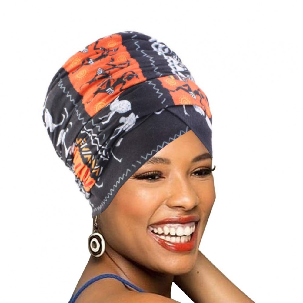 Headbands Easy Wearing African Head Wrap-Long Scarf Turban Shawl Hair Bohemian Headwrap - Colour25 - CM18U8GDISY $15.76