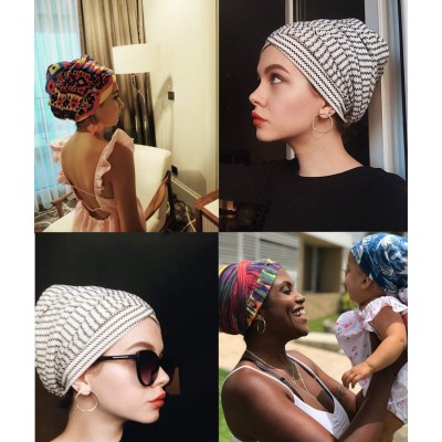 Headbands Easy Wearing African Head Wrap-Long Scarf Turban Shawl Hair Bohemian Headwrap - Colour25 - CM18U8GDISY $15.76