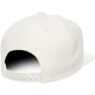 Baseball Caps Yupoong Premium Classic Snapback Hat - Flat Brim- Adjustable Ballcap w/Hat Liner - Natural - CW18GYYUQ6U $16.34