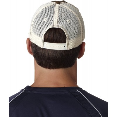 Baseball Caps Brushed Trucker Cap - Brown/ Stone - C712FL4Z0PB $9.61