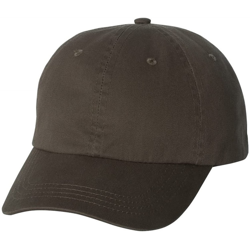 Baseball Caps 100% Organic Cotton Washed Twill Cap - Brown - C012CUEKP6T $11.09