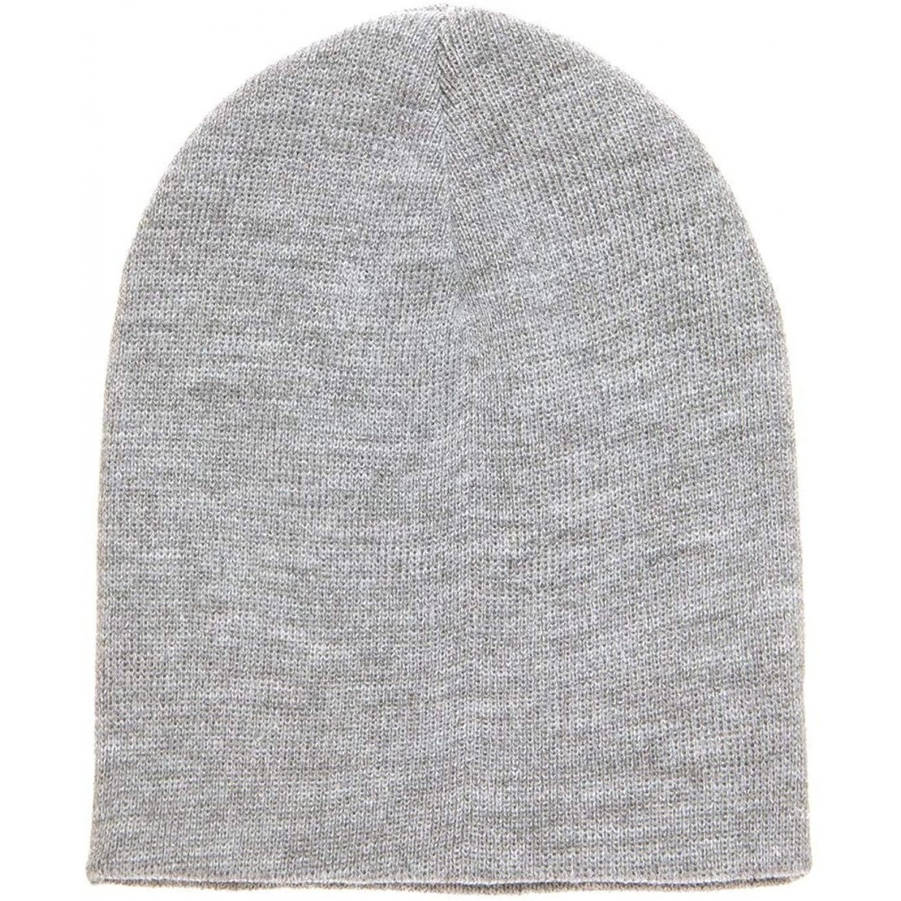 Skullies & Beanies Premium Flexfit Knit Beanie - Heather - CD127UHN4VT $9.09