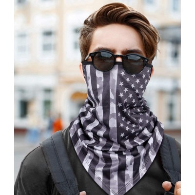 Balaclavas American Flag Face Scarf Balaclava - 01black/Fredyellow/Fgraywhite/Fblackred - CC1992GOGET $18.84