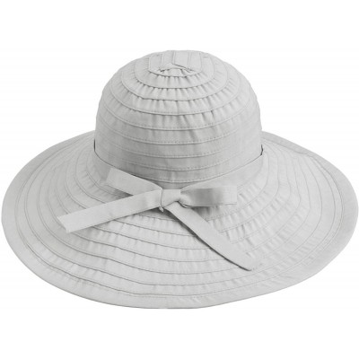 Sun Hats Women's UPF 50+ Sun Protection Summer Floppy Beach Hat - Grey - CD12O4DS7UI $9.39