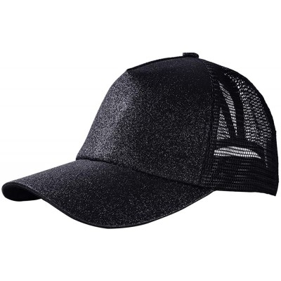 Sun Hats Ponytail Baseball Glitter Ponycaps Adjustable - CU18R3OCH5C $18.22