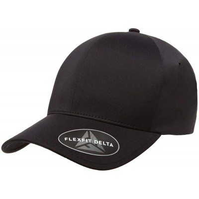 Baseball Caps Flexfit Delta 180 Ballcap - Seamless- Lightweight- Water Resistant Cap w/Hat Liner - Black - CV18GUS9L5C $17.50