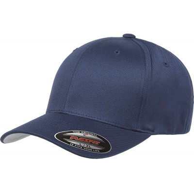 Baseball Caps Unisex Wooly Combed Twill Cap - 6277 - Navy - CD184EXRHUY $17.39