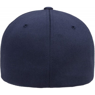 Baseball Caps Unisex Wooly Combed Twill Cap - 6277 - Navy - CD184EXRHUY $17.39