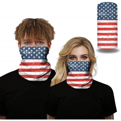 Balaclavas Seamless Rave Face Cover Bandana-Neck Gaiter Tube Headwear Motorcycle Face Scarf - American Flag 2 - CV1989TUCI6 $...