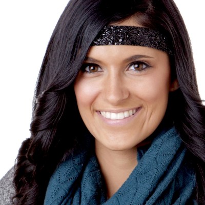 Headbands Women's Adjustable NO SLIP Bling Glitter Wide Cute Headbands Gift Packs (Wide Purple/Black/Teal 3pk) - C112FHC594T ...