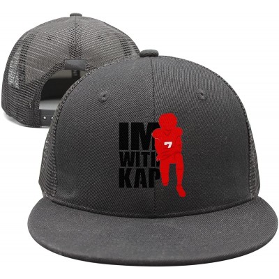 Baseball Caps ImWithKap Flat-Brim Baseball Caps Unisex Adjustable Hat - Imwithkap-8 - CZ18GGXDC0O $19.16