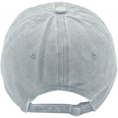 Baseball Caps Men's Dog Dad Embroidered Washed Adjustable Baseball Cap Dog Lover Hat - Dog Dad Embroidered - Gray - CJ18SWCOU...