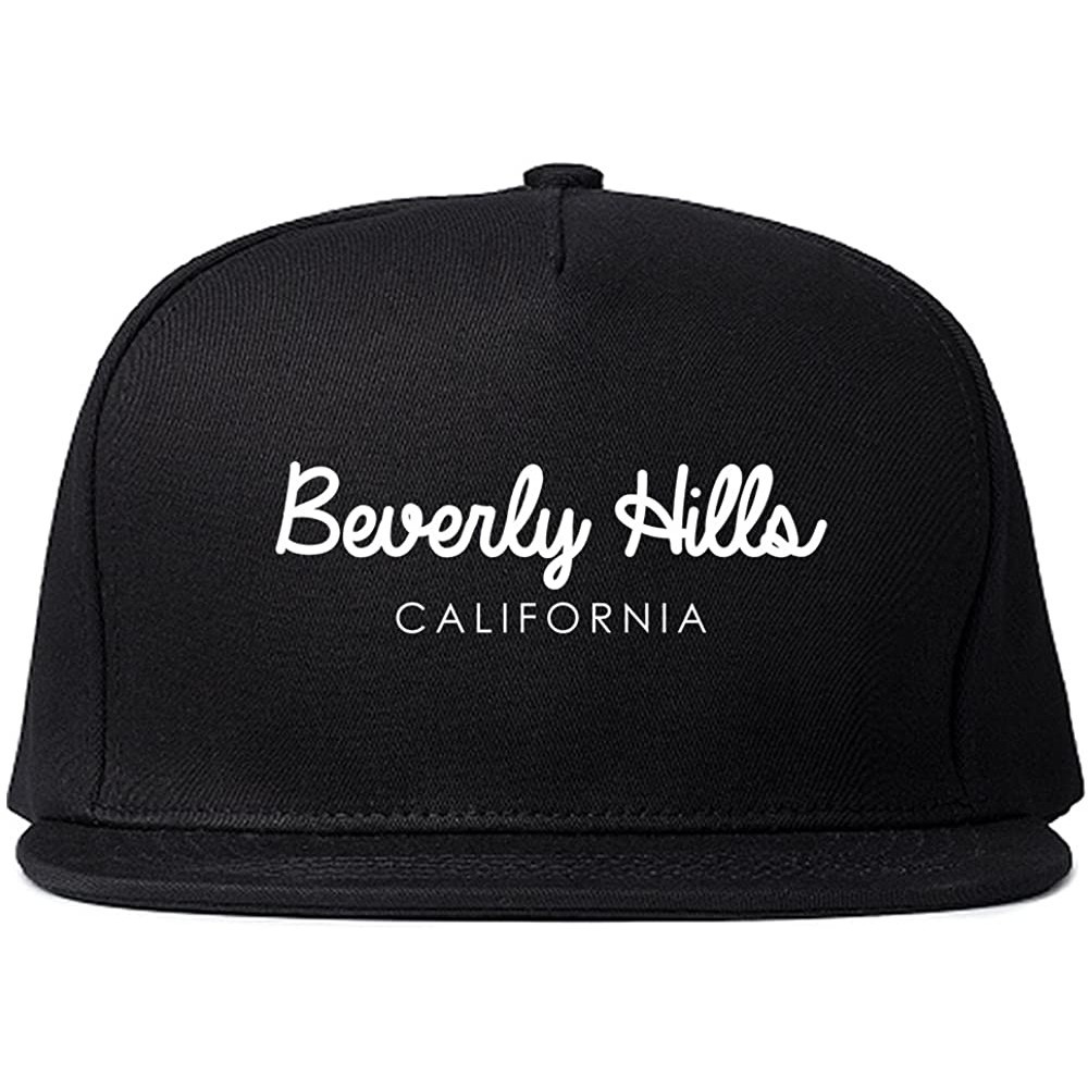 Baseball Caps Beverly Hills California Snapback Hat - Black - C518DCH0296 $23.05