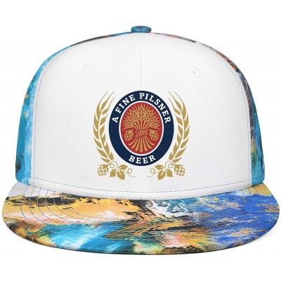 Baseball Caps Unisex Miller-Lite-Beer-Logo- Baseball Hats Designer mesh Caps - Blue-33 - CV18RDTZ7YE $36.86