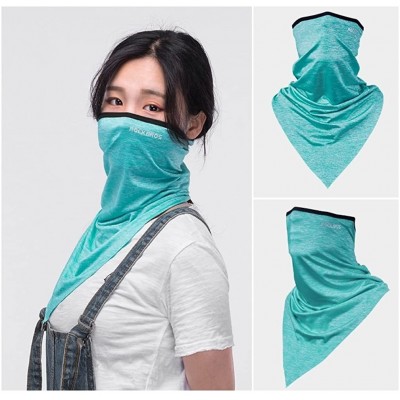 Balaclavas ROCKBROS UV Protection UPF50+ Half Face Mask for Outdoor Sports - Blue - C218E7RM735 $11.61