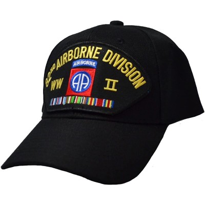 Baseball Caps 82nd Airborne Division WWII Veteran Cap Black - CJ1272NRRJ1 $24.24