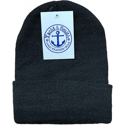 Skullies & Beanies Winter Beanies- Wholesale Bulk Cold Weather Thermal Warm Stretch Skull Cap- Mens Womens Unisex Hat - C218Z...