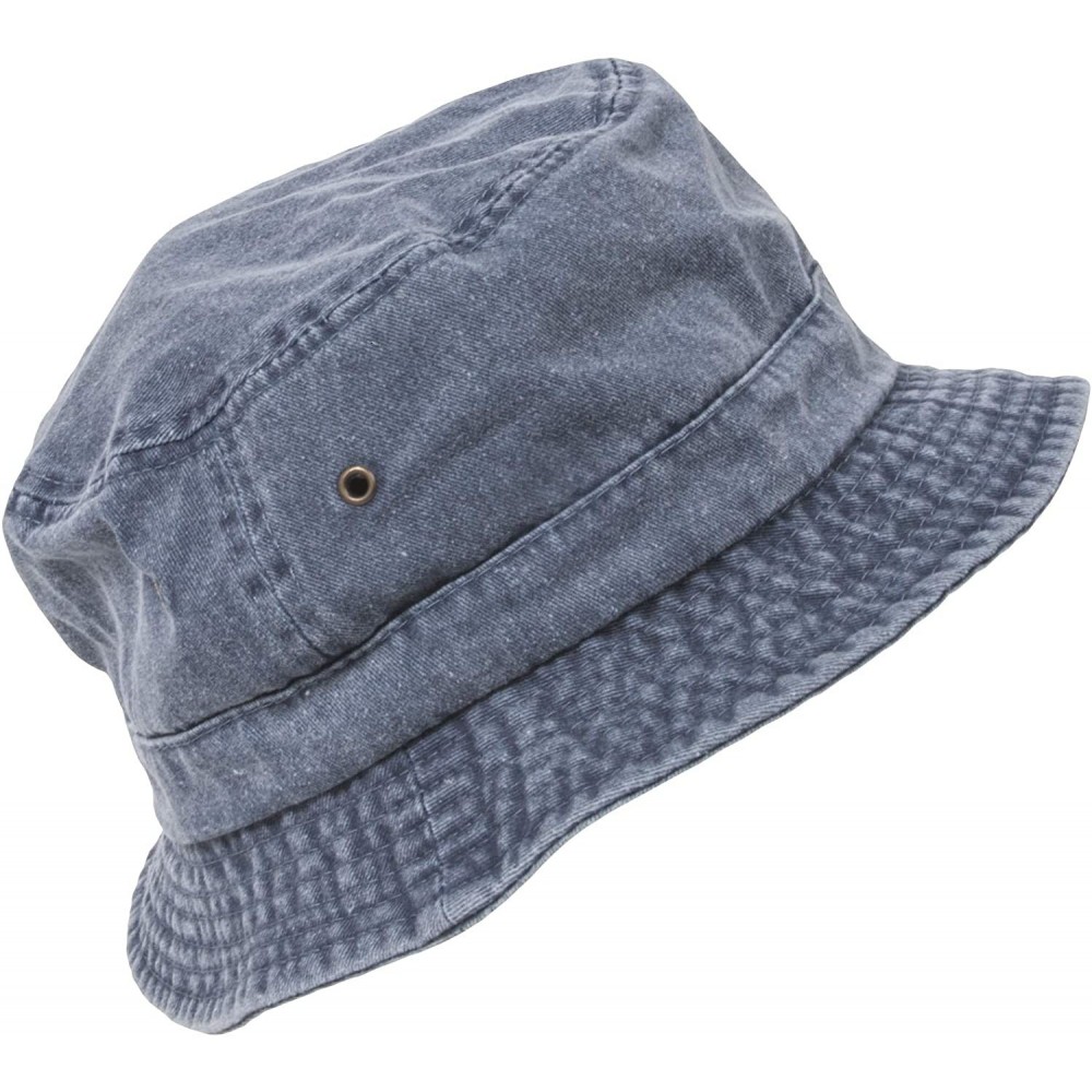 Sun Hats Washed Hats- Royal Medium/Large - Navy - C311R4KG2P3 $23.68