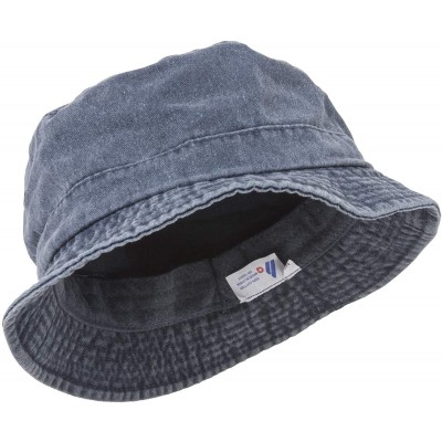 Sun Hats Washed Hats- Royal Medium/Large - Navy - C311R4KG2P3 $23.68