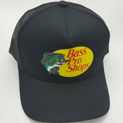 Baseball Caps Pro Shop Men's Trucker Hat Mesh Cap - One Size Fits All Snapback Closure - Great for Hunting & Fishing - Black ...