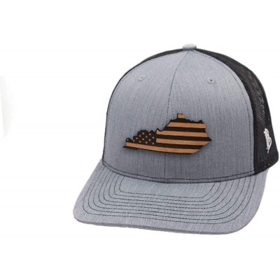 Baseball Caps Kentucky Patriot Curved Trucker - Heather Grey/Black - CT18IGQQNU3 $22.96