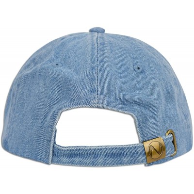 Baseball Caps Pineapple Embroidery Dad Hat Baseball Cap Polo Style Unconstructed - Lt. Blue Denim - CH184WSNWEC $12.40