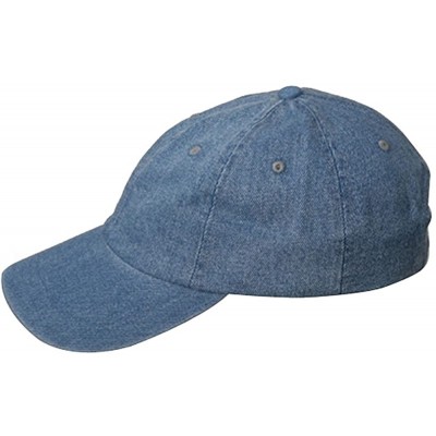 Baseball Caps Mega Cap Cotton Denim Baseball Cap - Denim - CP11174WS8H $11.20