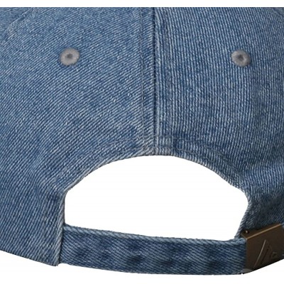 Baseball Caps Mega Cap Cotton Denim Baseball Cap - Denim - CP11174WS8H $11.20