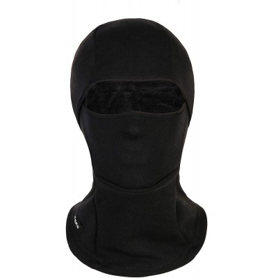 Balaclavas Winter Balaclava Windproof Fleece Thermal Full Face Neck Warmer Ski Mask Motorcycle Cycling for Men Women - Black ...