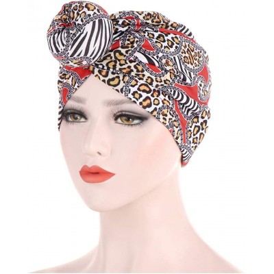 Skullies & Beanies Women's African Flower Pattern Shower Cap Boho Style Bath Hat Wide Band Sleep Headwear Bonnets for Women/G...