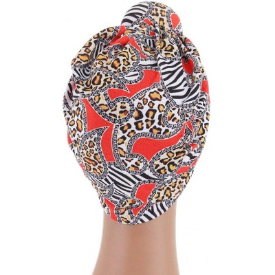 Skullies & Beanies Women's African Flower Pattern Shower Cap Boho Style Bath Hat Wide Band Sleep Headwear Bonnets for Women/G...