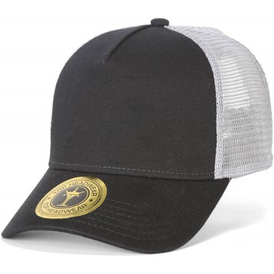 Baseball Caps Jersey Knit Five Panel Pro Style Mesh Back Caps - Black/Grey - CD11CNWOG55 $14.49